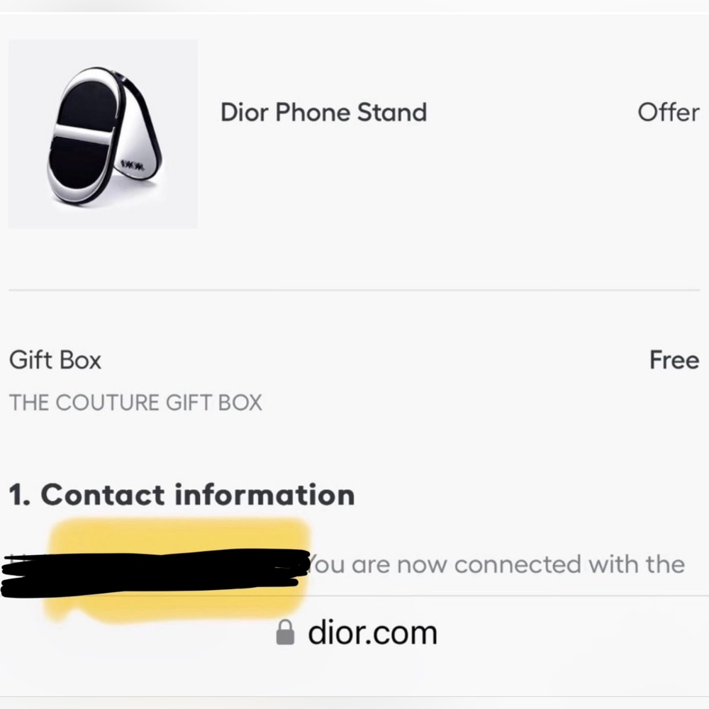 DIOR 2024 Phone Stand Holder Gift Box Luxury Accessory NIB - Picture 7 of 8